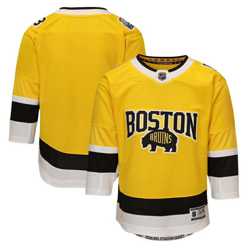 Boston Bruins Outerstuff Youth 2026 Stadium Series Premier Jersey Gold