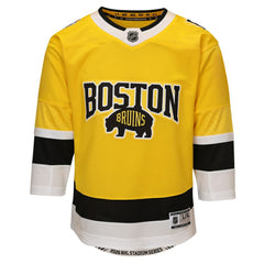 Boston Bruins Outerstuff Youth 2026 Stadium Series Premier Jersey Gold