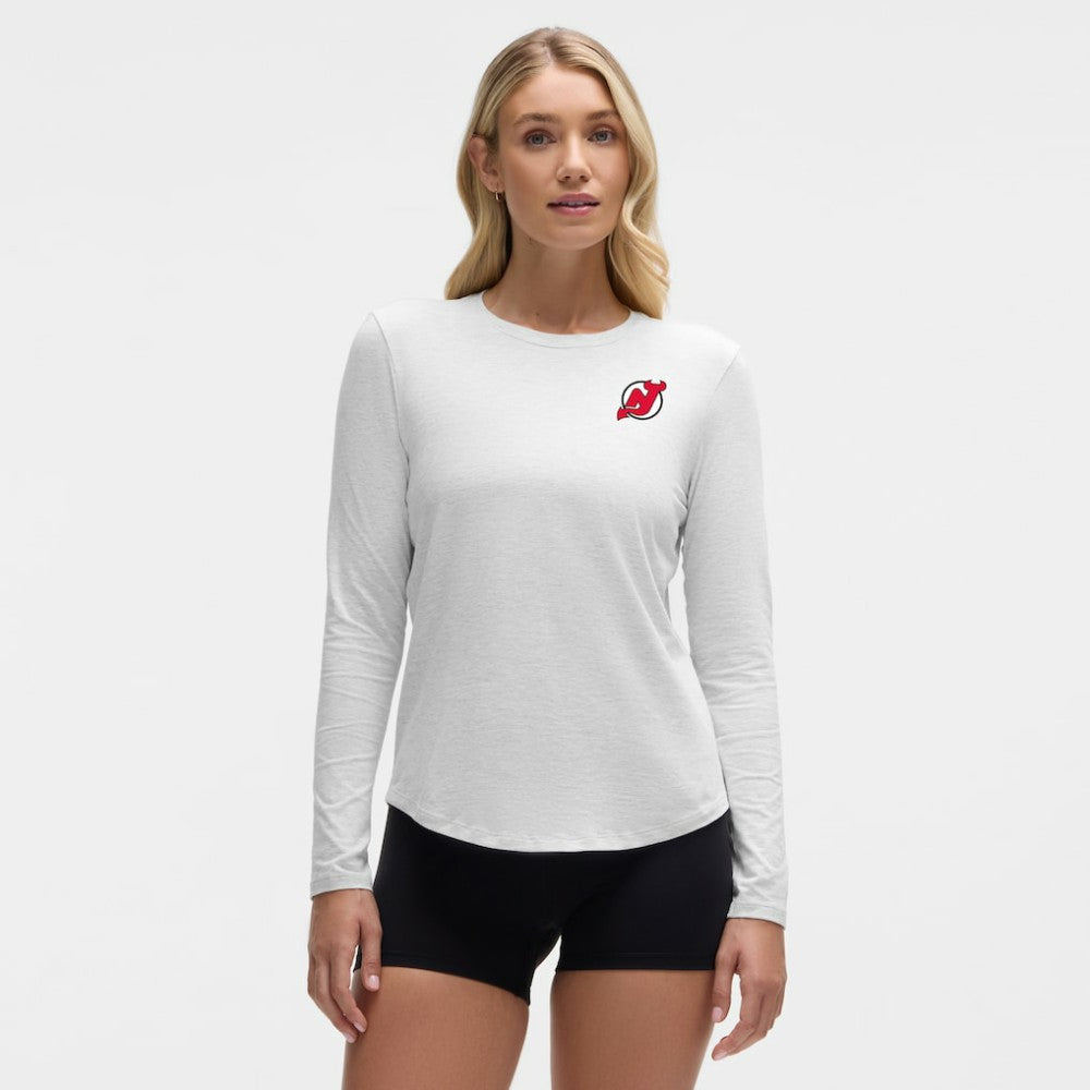 New Jersey Devils lululemon Women's Love Long Sleeve T-Shirt Heathered Core Ultra Light Grey