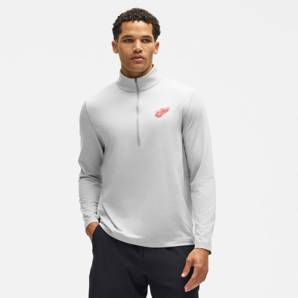 Detroit Red Wings lululemon Soft Jersey Half-Zip Pullover Heather Gray