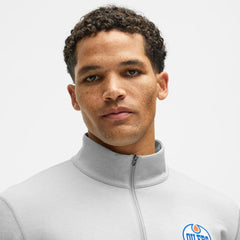 Edmonton Oilers lululemon Soft Jersey Half-Zip Pullover Heather Gray