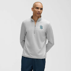 Seattle Kraken lululemon Soft Jersey Half-Zip Pullover Heather Gray