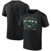 Dallas Stars Retro Cross Sticks T-Shirt Black