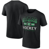 Dallas Stars Retro Stripe T-Shirt Black