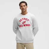 Detroit Red Wings lululemon Steady State Crew Heathered Core Ultra Light Grey