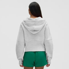 Montreal Canadiens lululemon Women's Scuba Oversized Half-Zip Hoodie Heathered Core Ultra Light Grey