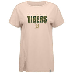 Detroit Tigers Levelwear Women's Influx Protect W T-Shirt Khaki