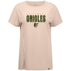 Baltimore Orioles Levelwear Women's Influx Protect W T-Shirt Khaki
