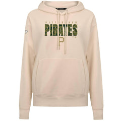 Pittsburgh Pirates Levelwear Women's Adorn Protect W Pullover Hoodie Khaki