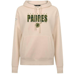 San Diego Padres Levelwear Women's Adorn Protect W Pullover Hoodie Khaki