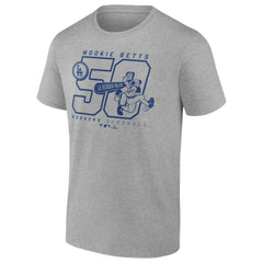 Mookie Betts Los Angeles Dodgers Player Graphic T-Shirt Heather Gray