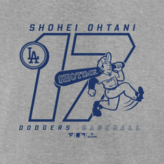 Shohei Ohtani Los Angeles Dodgers Player Graphic T-Shirt Heather Gray