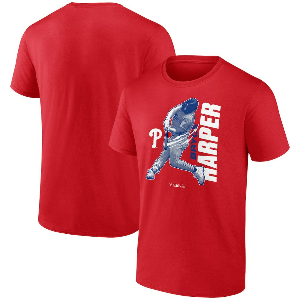 Bryce Harper Philadelphia Phillies Player Graphic T-Shirt Red