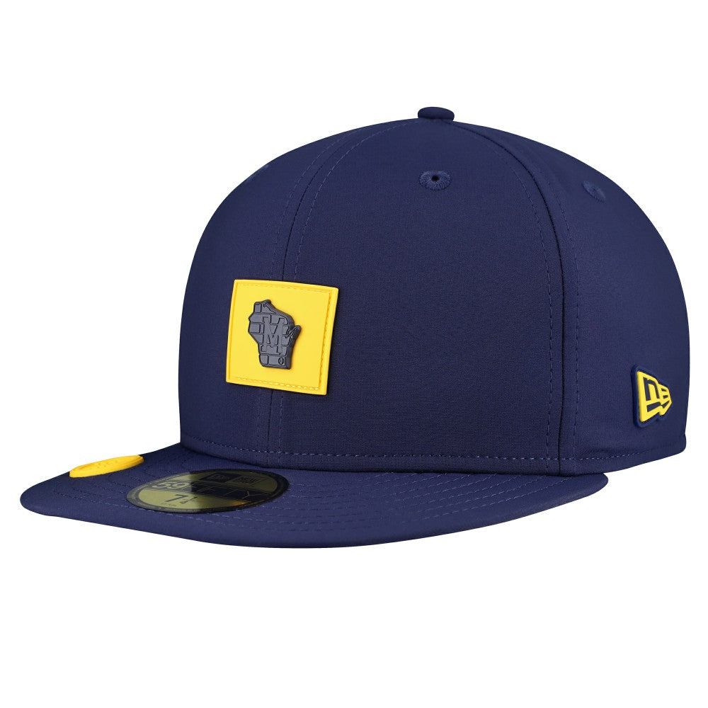 Milwaukee Brewers 2026 Clubhouse Alternate 59FIFTY Fitted Hat Navy | New Era