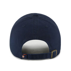 Houston Astros Team Logo Clean Up Adjustable Hat Navy/Orange | 47 brand