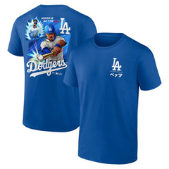 Mookie Betts Los Angeles Dodgers Anime Graphic T-Shirt Royal