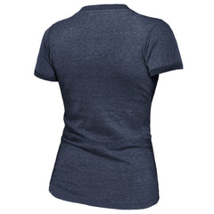 Florida Panthers Majestic Threads Women's 2025 Stanley Cup Champions Tri-Blend Ringer T-Shirt Navy