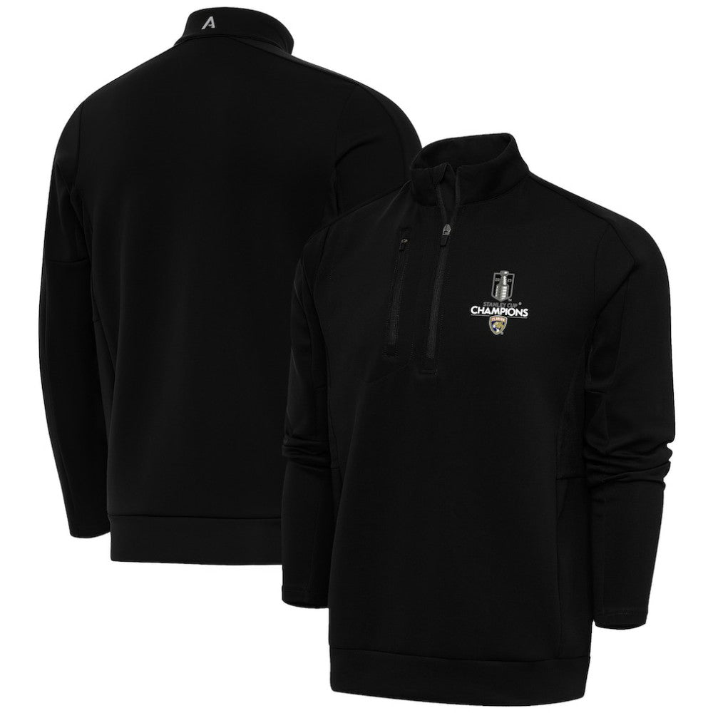 Florida Panthers Fanatics 2025 Stanley Cup Champions Genesis Quarter-Zip Pullover Black