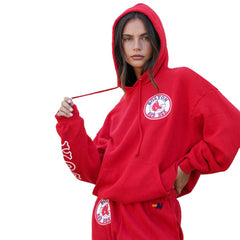 Boston Red Sox Aviator Nation x MLB Unisex Tri-Blend Pullover Hoodie Red