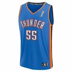 Isaiah Hartenstein Oklahoma City Thunder 2025 NBA Finals Champions Fast Break Replica Player Jersey - Blue - Icon Edition