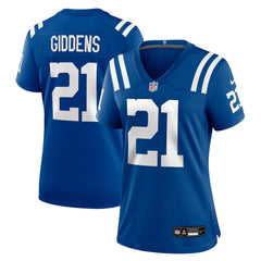 DJ Giddens Indianapolis Colts Women's Team Game Jersey - Royal