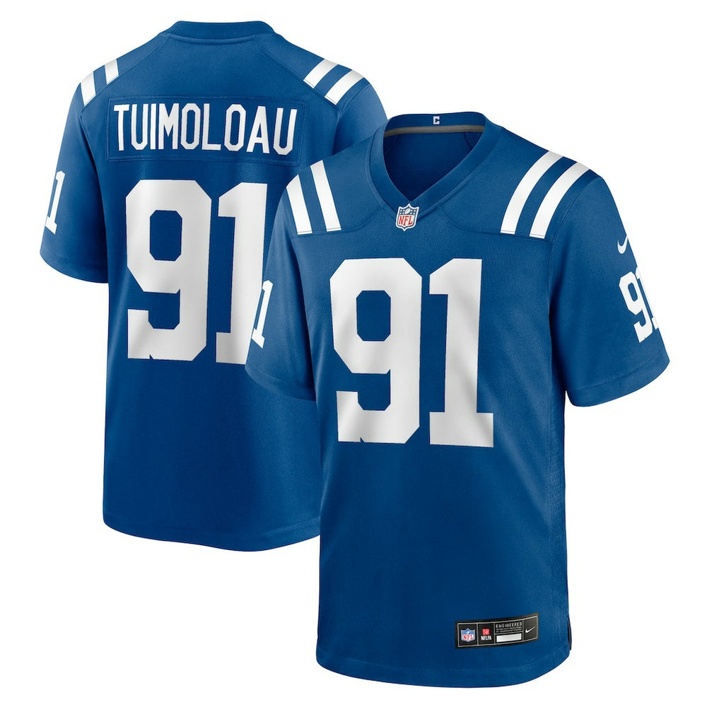 JT Tuimoloau Indianapolis Colts Team Game Jersey - Royal