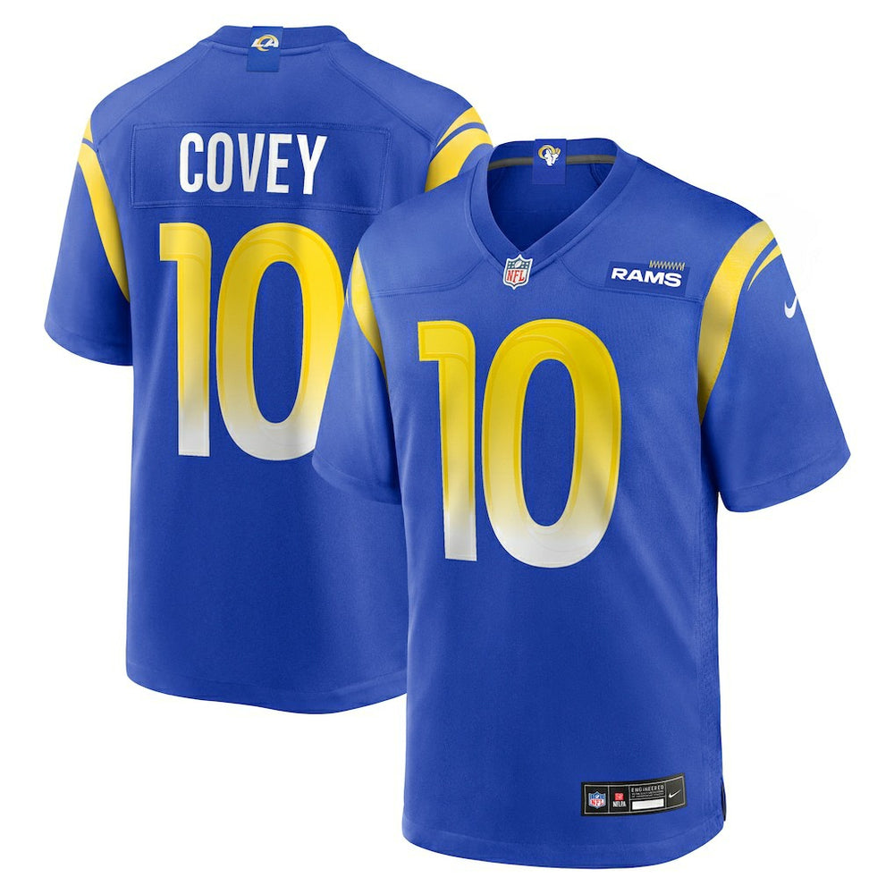 Britain Covey Los Angeles Rams Team Game Jersey - Royal