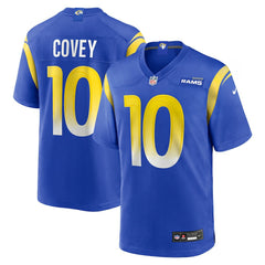 Britain Covey Los Angeles Rams Team Game Jersey - Royal