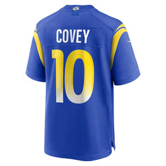 Britain Covey Los Angeles Rams Team Game Jersey - Royal