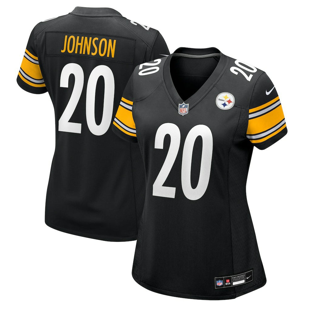 Kaleb Johnson Pittsburgh Steelers Women's Team Game Jersey - Black