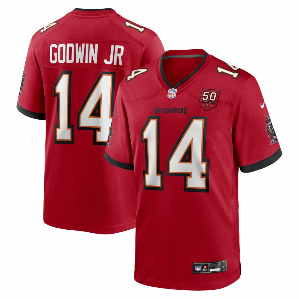 Chris Godwin Jr. Tampa Bay Buccaneers 50th Season Team Game Jersey - Red