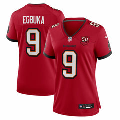 Emeka Egbuka Tampa Bay Buccaneers Women's 50th Season Team Game Jersey - Red
