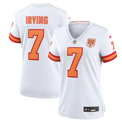 Bucky Irving '76 Tampa Bay Buccaneers Women's 50th Season Game Jersey - White