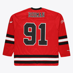 Dennis Rodman Chicago Bulls Big & Tall NBA Hockey Jersey - Red