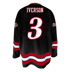 Allen Iverson Philadelphia 76ers Big & Tall NBA Hockey Jersey - Black