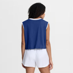 Chicago Cubs Women's Primetime Loose Dri-FIT Cropped Tank Top Royal | Nike