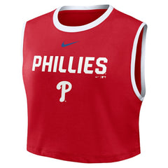 Philadelphia Phillies Women's Primetime Loose Dri-FIT Cropped Tank Top Red | Nike
