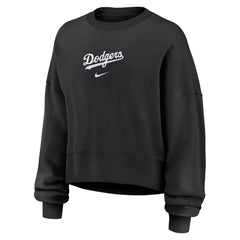 Los Angeles Dodgers Women's Oversized Primetime Sweatshirt Black | Nike