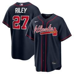 Austin Riley Atlanta Braves Alternate Replica Jersey - Navy