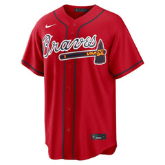 Austin Riley Atlanta Braves Alternate 2 Replica Jersey Red | Nike