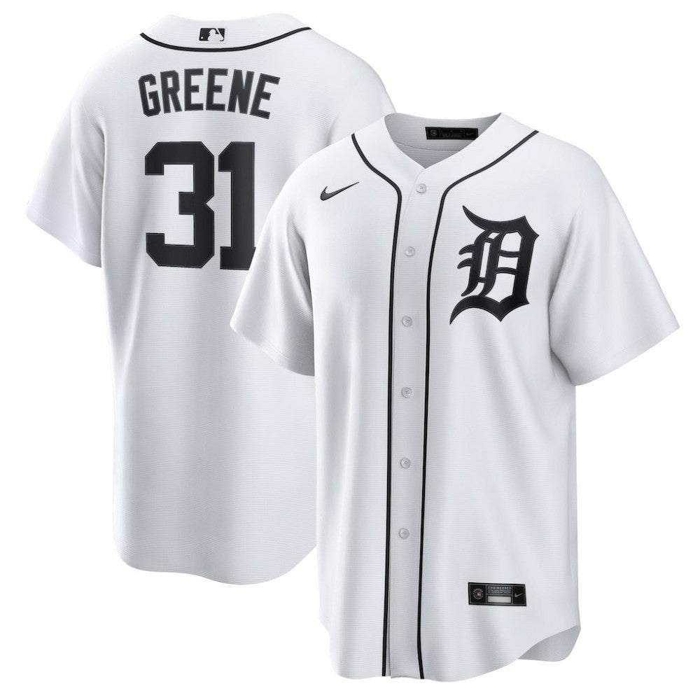 Riley Greene Detroit Tigers Home Replica Jersey - White