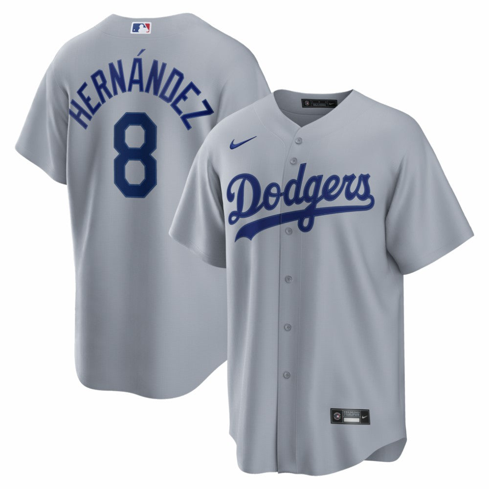 Enrique Hern¨¢ndez Los Angeles Dodgers Road Replica Jersey - Gray