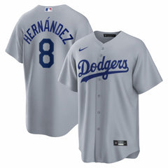 Enrique Hern¨¢ndez Los Angeles Dodgers Road Replica Jersey - Gray