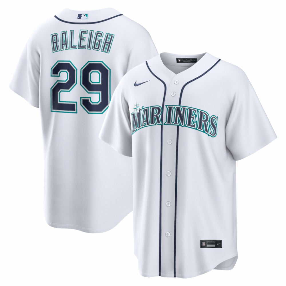 Cal Raleigh Seattle Mariners Home Replica Jersey White | Nike