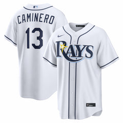 Junior Caminero Tampa Bay Rays Home Replica Jersey White | Nike