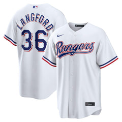 Wyatt Langford Texas Rangers Home Replica Jersey - White