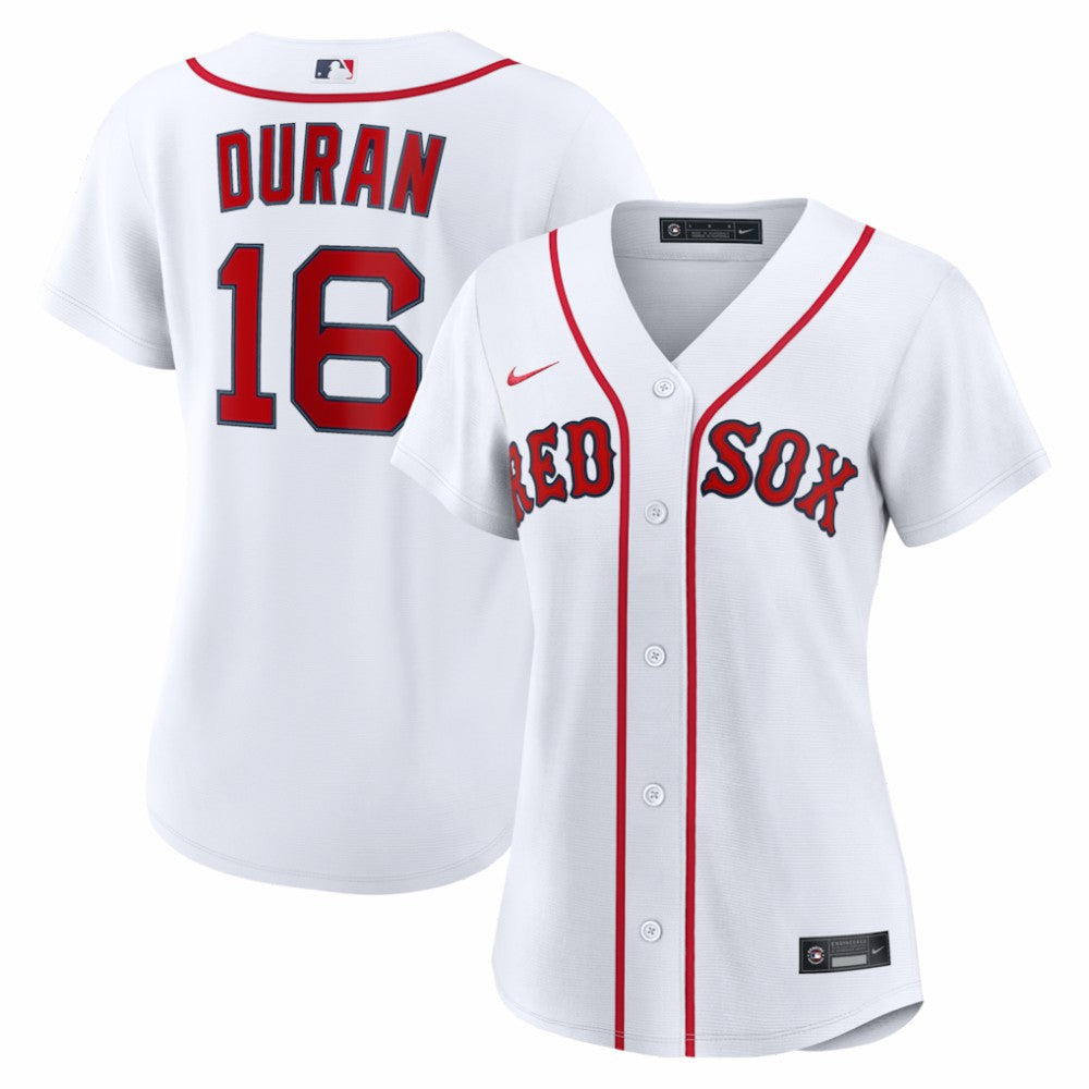 Jarren Duran Boston Red Sox Women's Home Replica Player Jersey - White