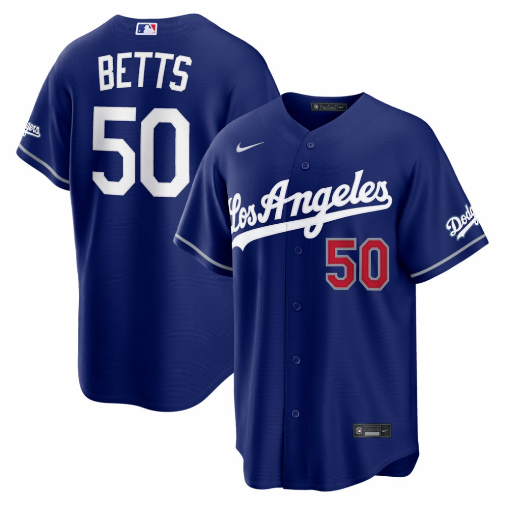Mookie Betts Los Angeles Dodgers Alternate Stadium Jersey - Royal