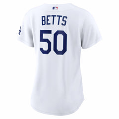 Mookie Betts Los Angeles Dodgers Women's Home Stadium Jersey - White