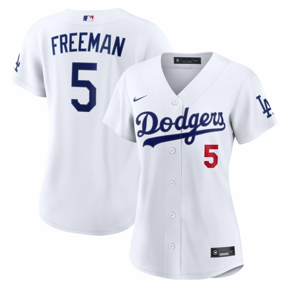 Freddie Freeman Los Angeles Dodgers Women's Home Stadium Jersey - White